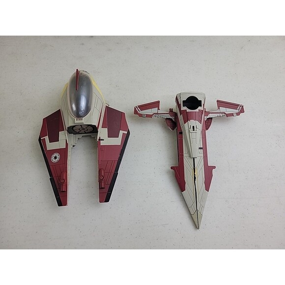 Hasbro Star Wars Clone Wars 2008 Obi-Wan Kenobi's Delta Jedi Starfighter - Picture 10 of 10